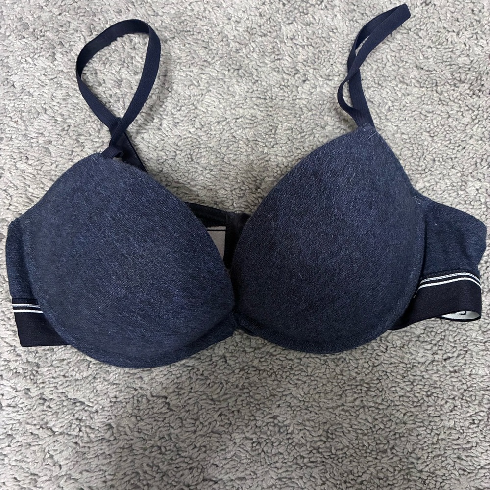 La Senza Navy Blue denim look Women's Bra 34C